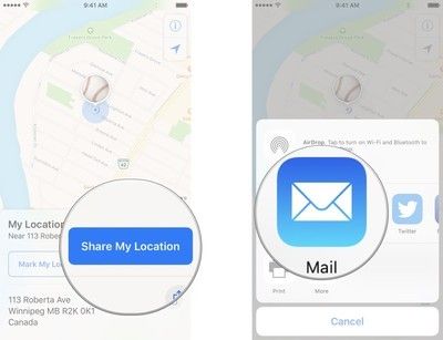 Нажмите «Поделиться моим местоположением», а затем нажмите на расширение, которое вы'd like to use.