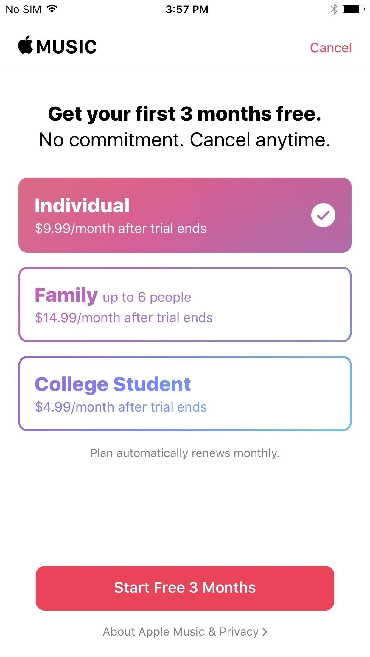 Как сэкономить 20 долларов в год на Apple Music