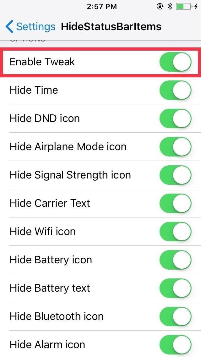 Как скрыть значки строки состояния на вашем iPhone для более чистого взгляда в приложениях и обоях