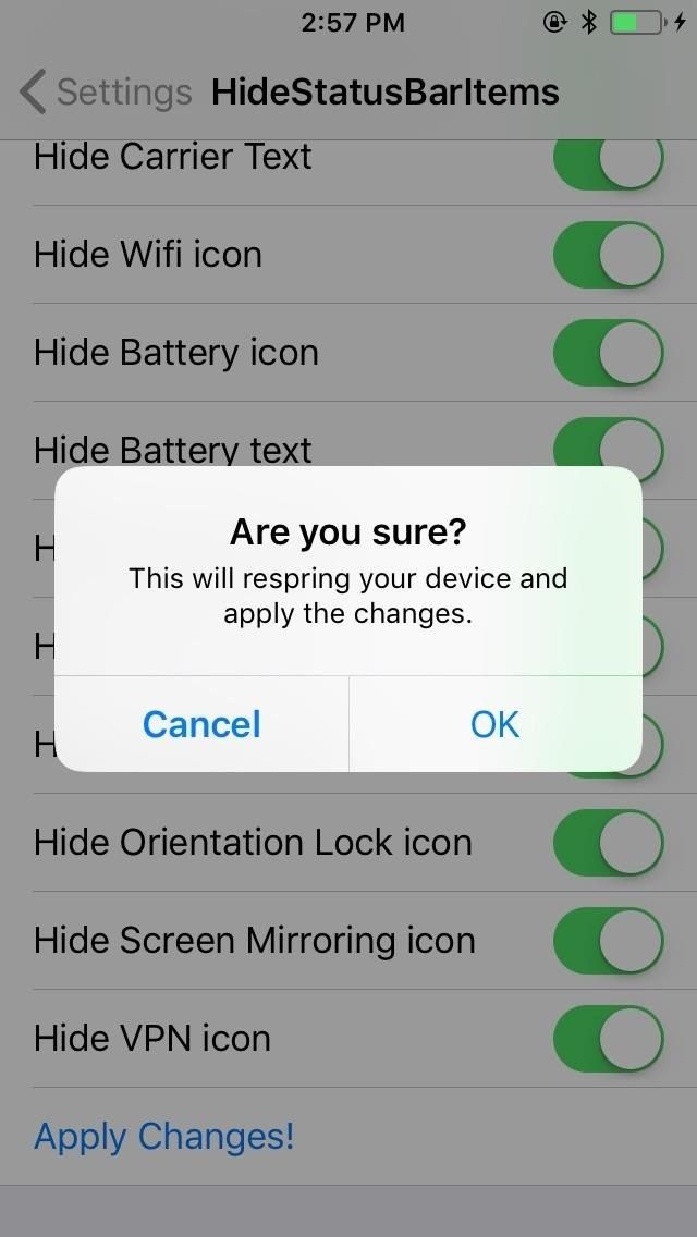 Как скрыть значки строки состояния на вашем iPhone для более чистого взгляда в приложениях и обоях