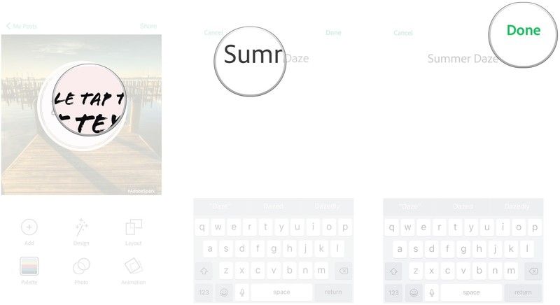 Дважды нажмите на текст, который вы хотите изменить, введите новый текст, нажмите Готово.