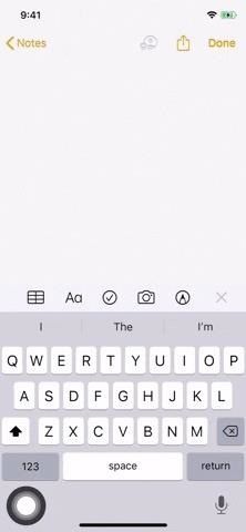 Удалить текст на вашем iPhone одним движением