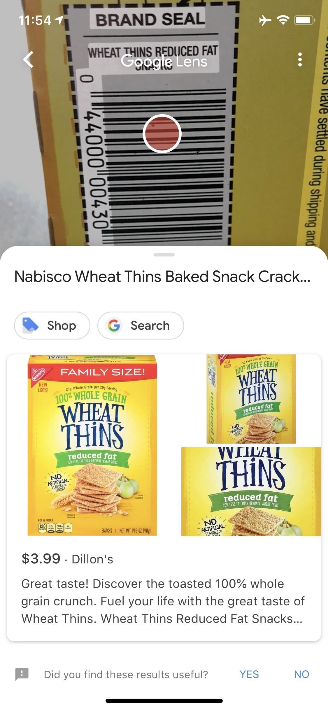 Вы действительно должны нажать этот значок в вашем iPhone's Google App