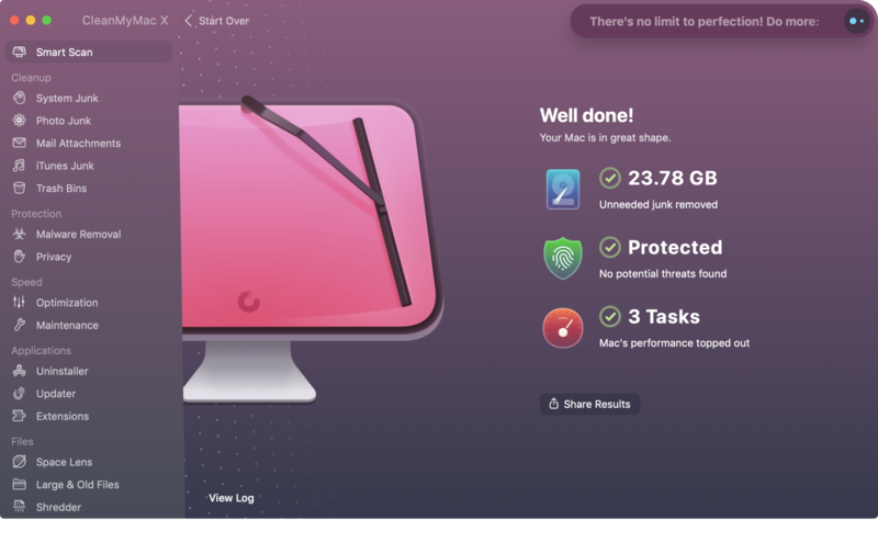 умное сканирование закончено