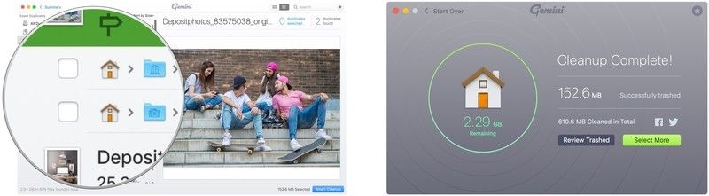 Близнецы выбрать файлы для удаления