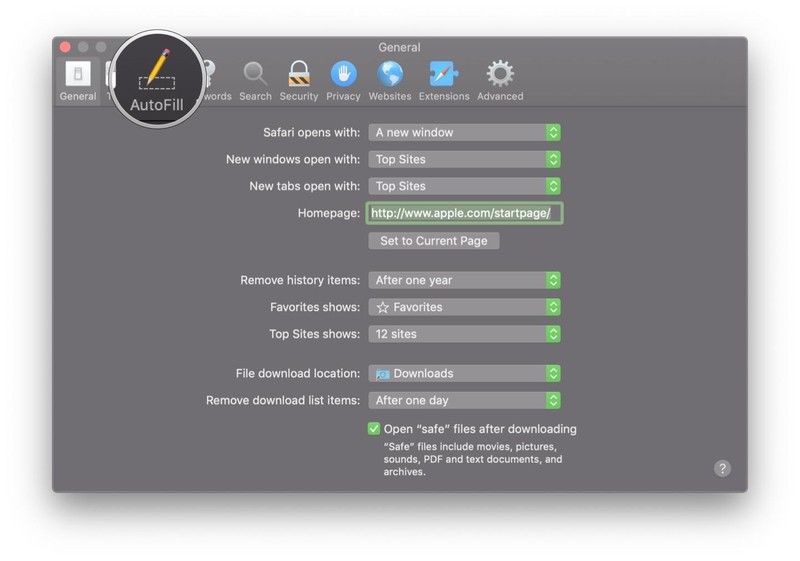 Откройте настройки Safari, нажмите «Автозаполнение». Откройте настройки Safari, нажмите «Автозаполнение».