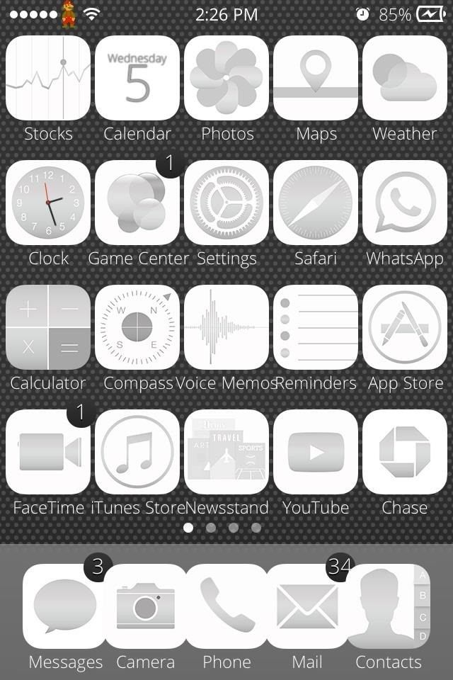 Как обновить старое устройство iOS 7 с помощью этих цветных тем в стиле iPhone 5S