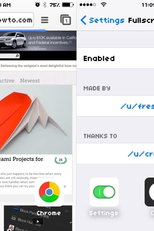 Как получить полноэкранные предварительные просмотры приложений на вашем iPhone's Multitasking Menu
