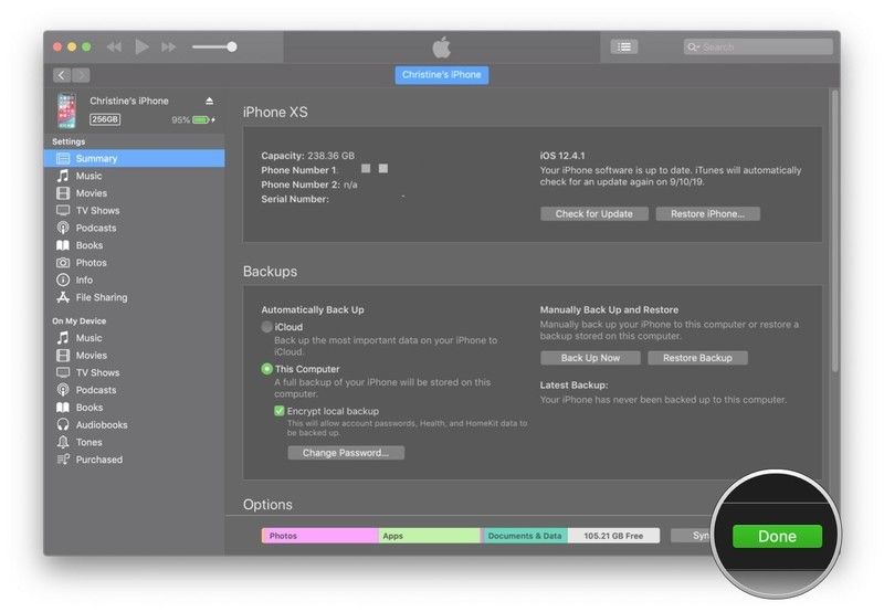 Нажмите Готово, когда закончите Нажмите Готово, когда закончите