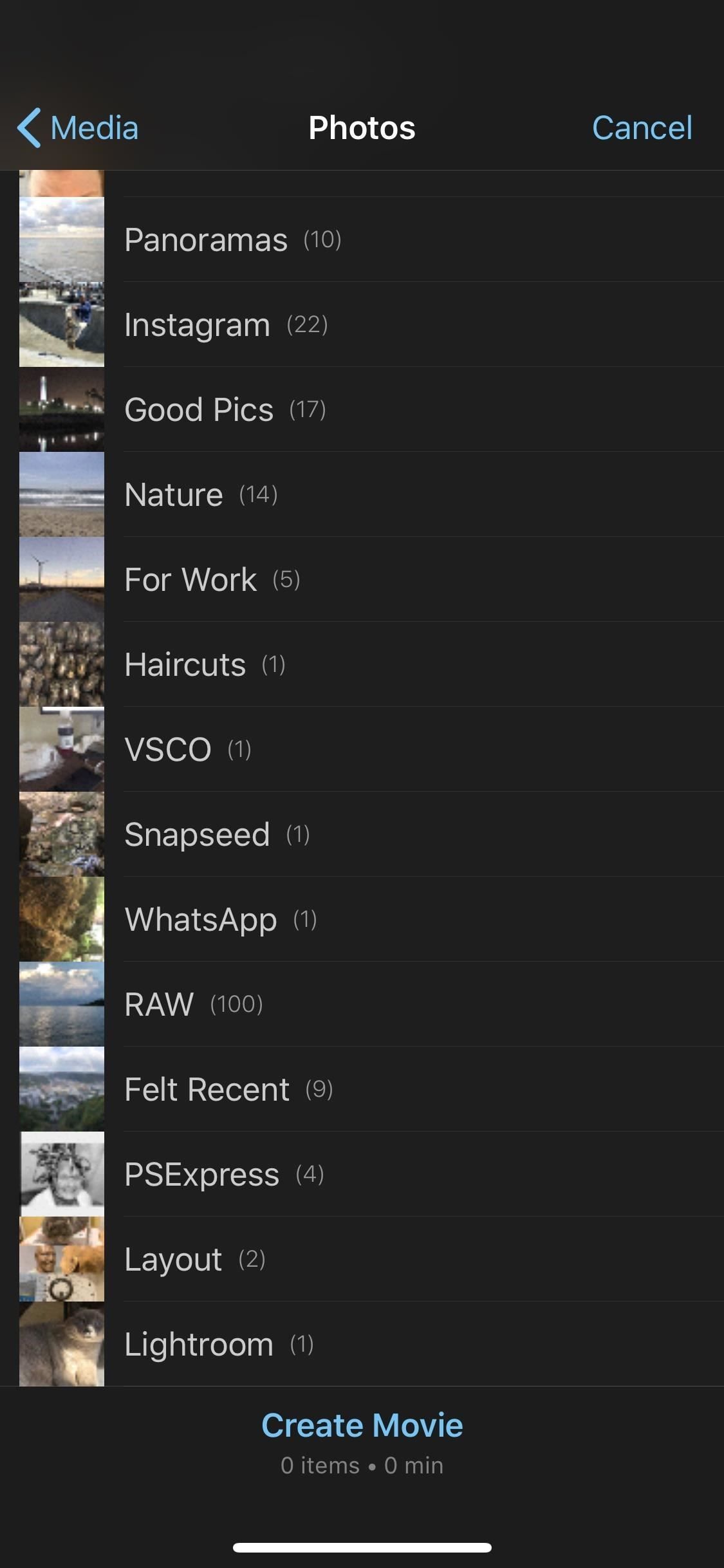 Как создать новый проект фильма в iMovie на вашем iPhone