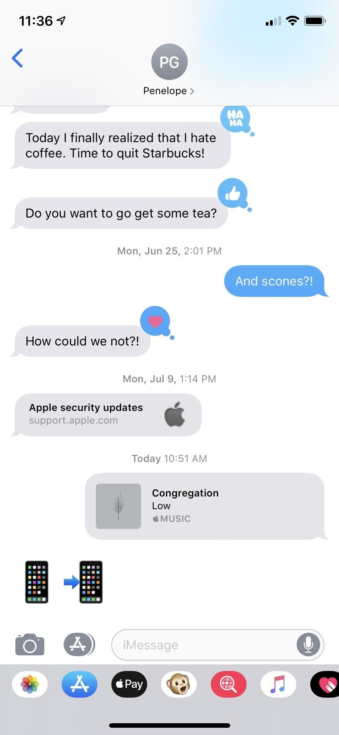 Как удалить нижний ящик приложения в приложении «Сообщения iOS» для iPhone