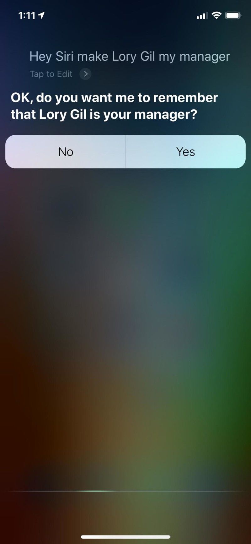 iOS 12 Siri подтверждает отношения с пользователем