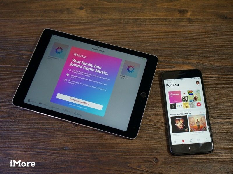 Семейное совместное использование Apple Music