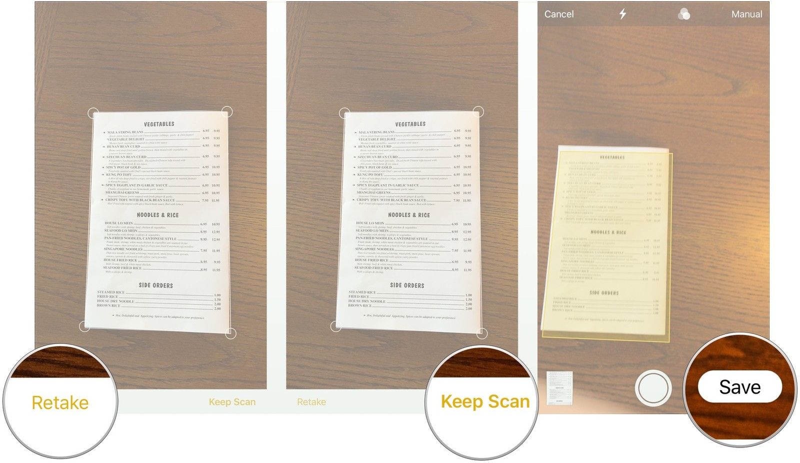 Нажмите «Восстановить», нажмите «Сохранить сканирование», нажмите «Сохранить»