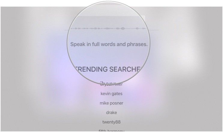 Поиск с Siri на Apple TV