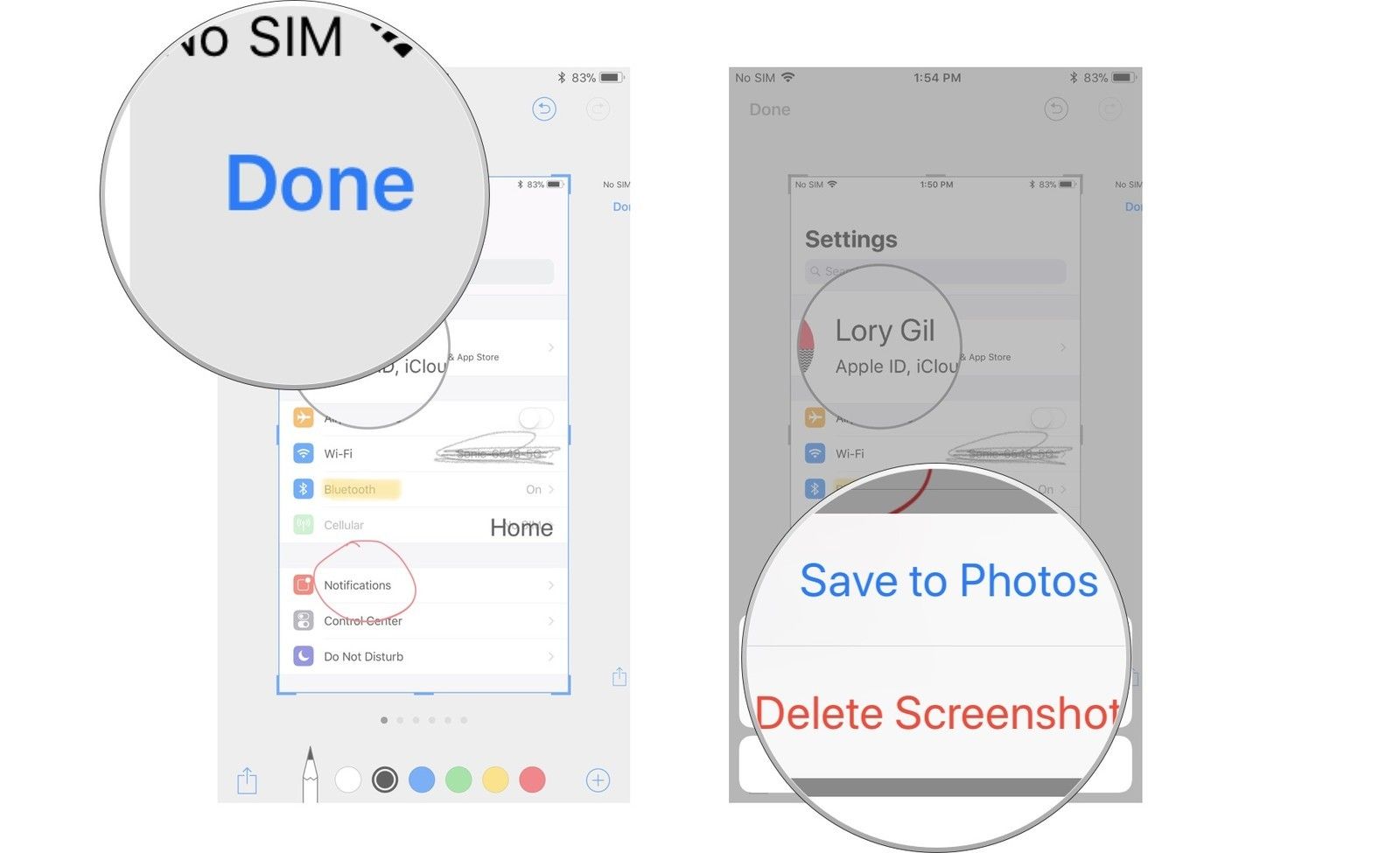 Нажмите «Готово», затем нажмите «Сохранить» или «Удалить».