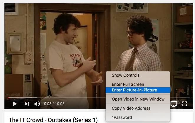Картинка в картинке на YouTube