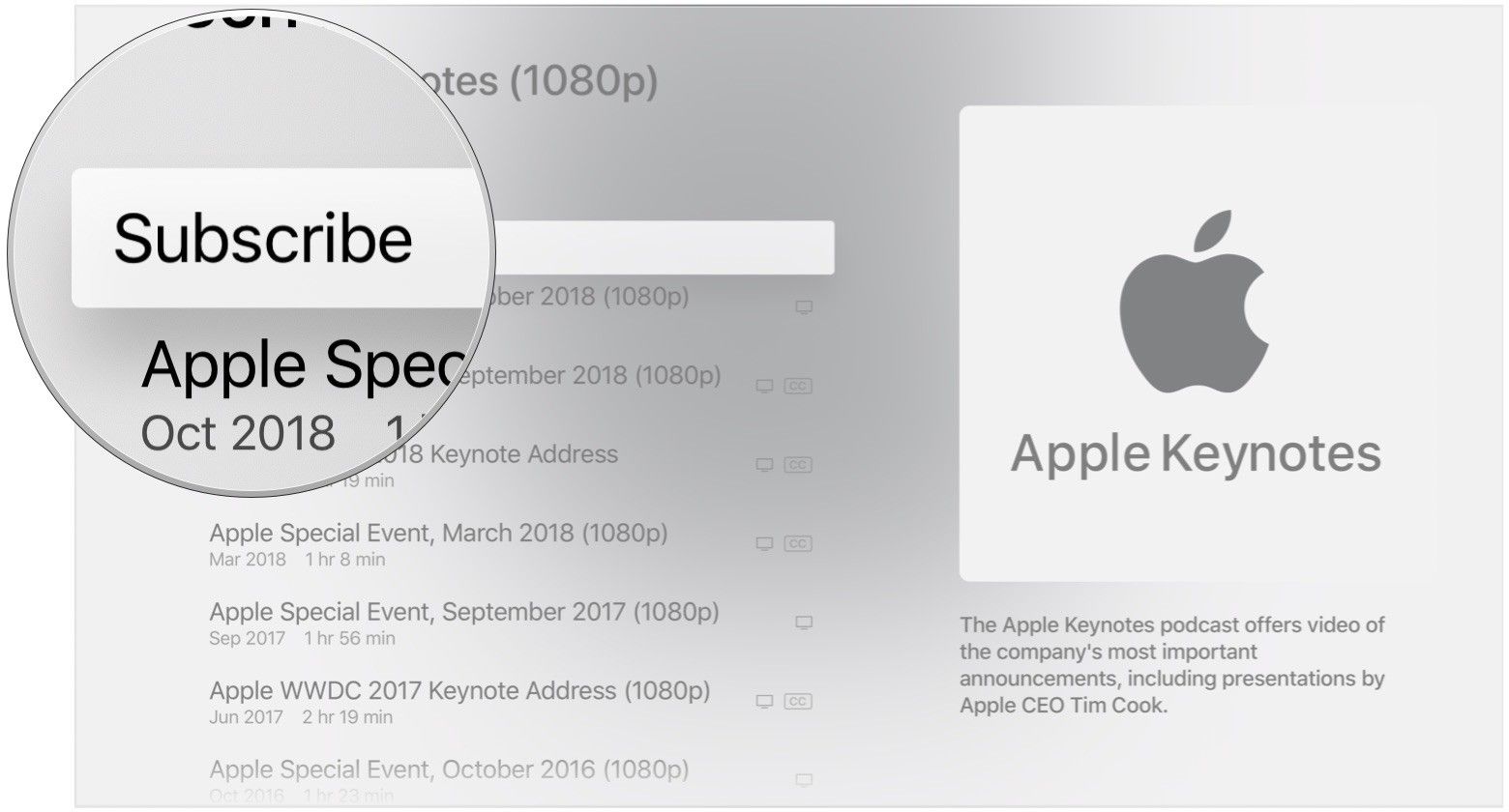 Нажмите Подписаться