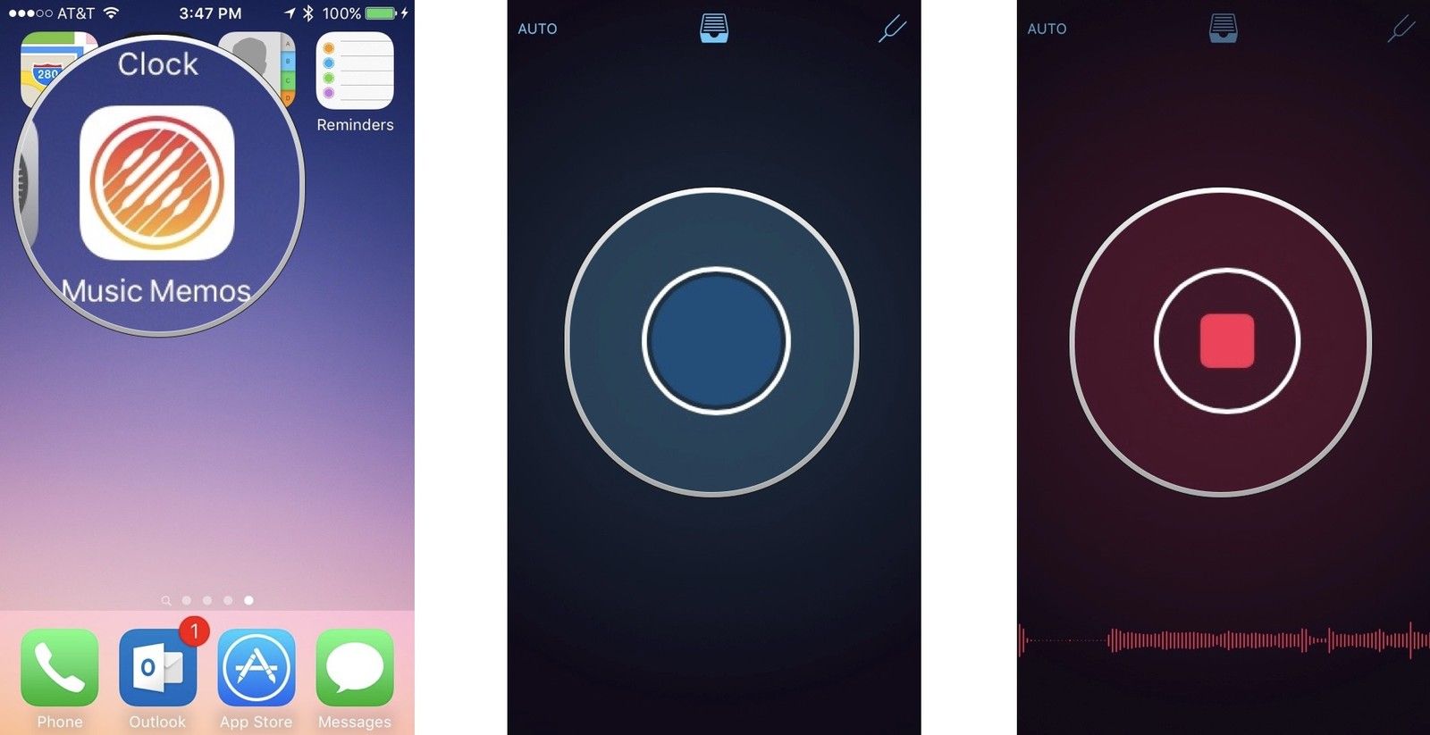 Запись с музыкальными заметками