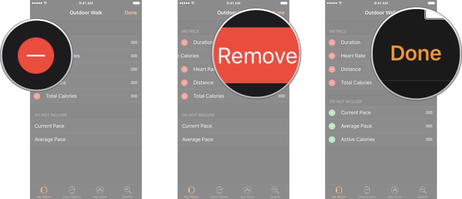 Нажмите кнопку &laquo;Удалить сеть&raquo;, чтобы отобразить показатель, который вы хотите скрыть, нажмите &laquo;Удалить&raquo;, а затем нажмите &laquo;Готово&raquo;.