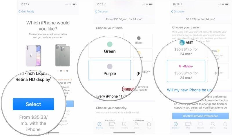 Нажмите Выбрать, нажмите Нет, нажмите цвет