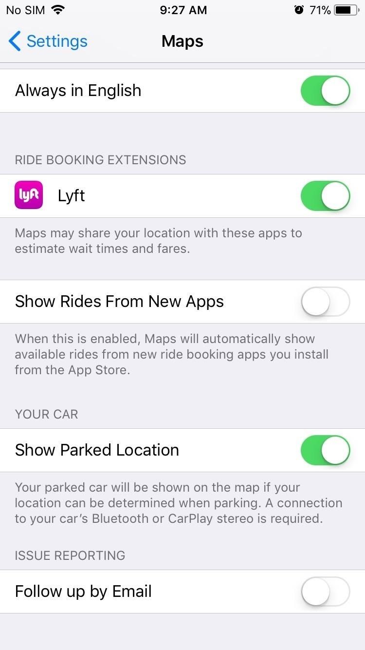 Как поймать поездку с Lyft или Uber прямо с Apple Maps в iOS 11