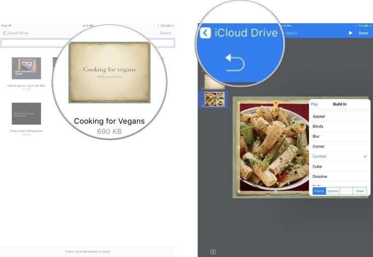 Редактировать iWorks в iCloud Drive