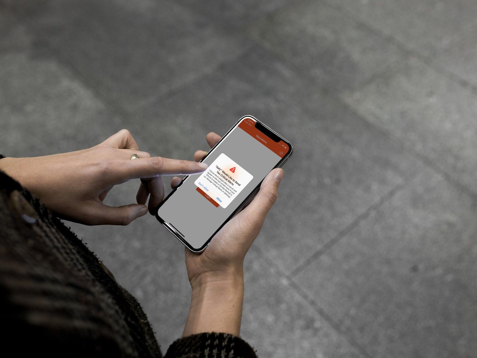 Критические оповещения на iPhone