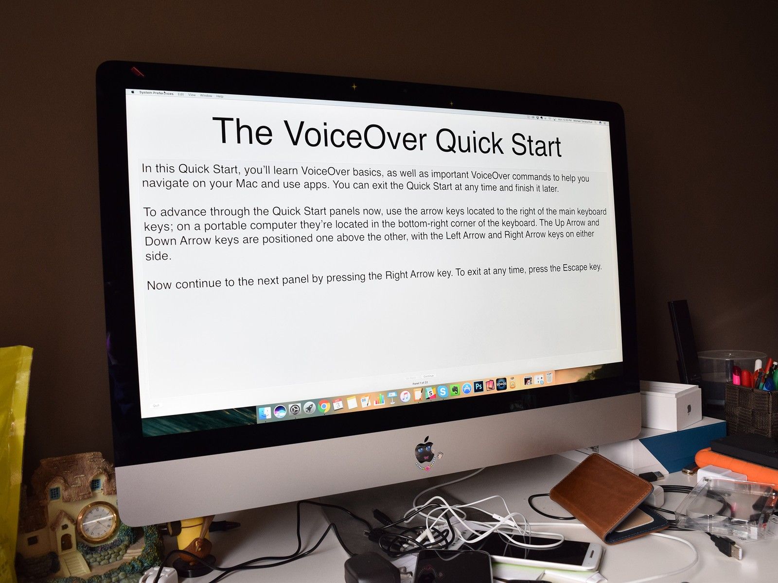 Как включить VoiceOver на Mac