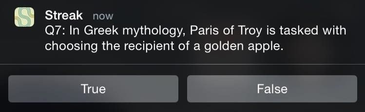 Streak: игра-викторина для блокировки экрана раз в день для iOS