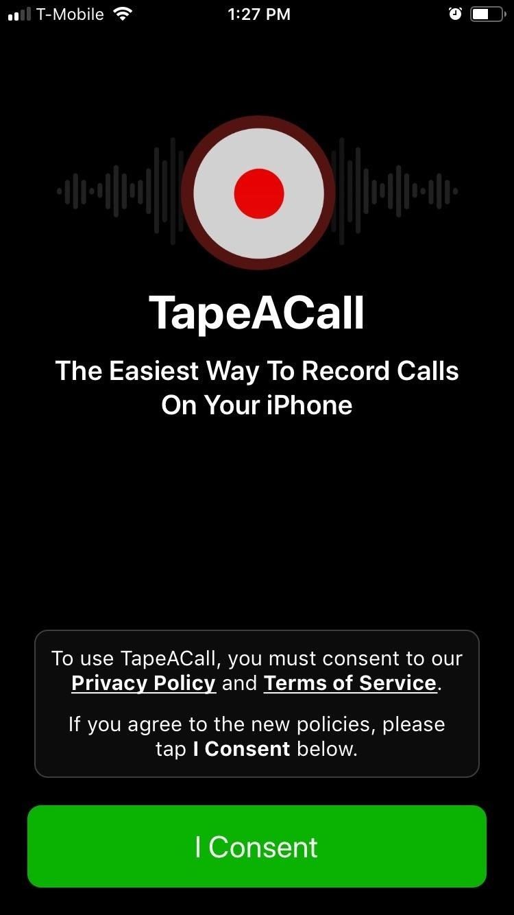 TapeACall позволяет записывать телефонные разговоры на iPhone как профессионал