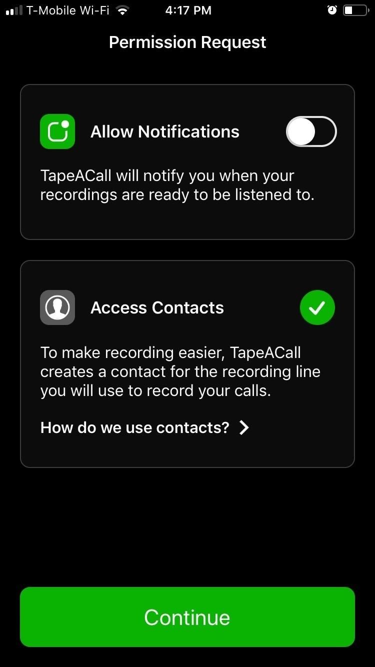 TapeACall позволяет записывать телефонные разговоры на iPhone как профессионал