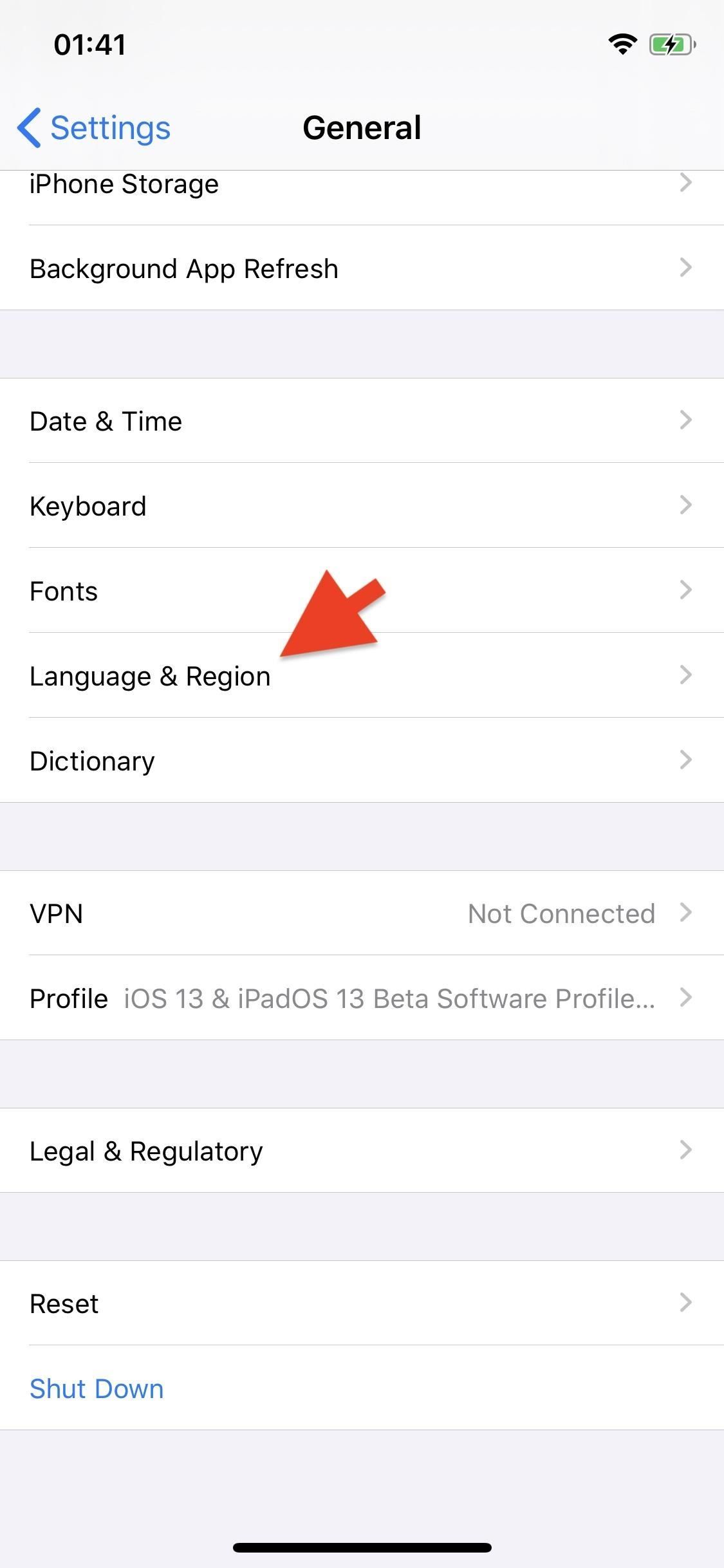 Как изменить язык на основе приложения для вашего iPhone в iOS 13