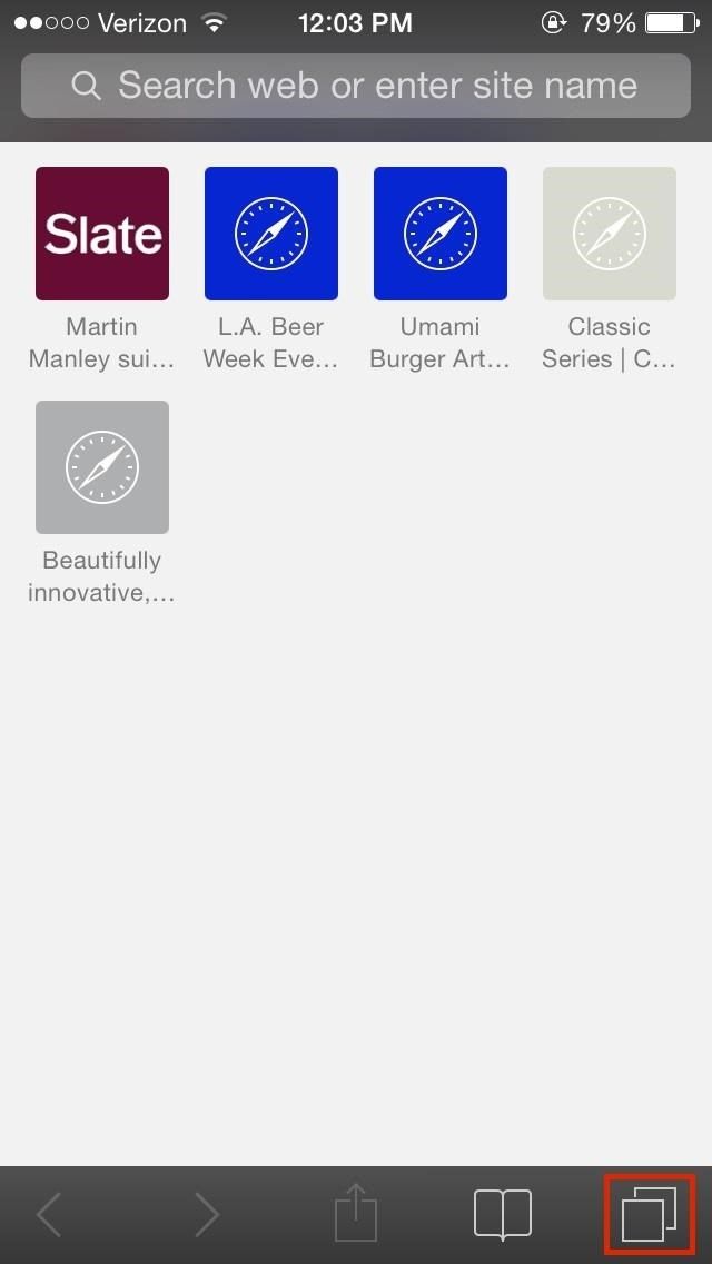 Как легко закрыть сразу все вкладки Safari в iOS 7 для iPhone и iPad