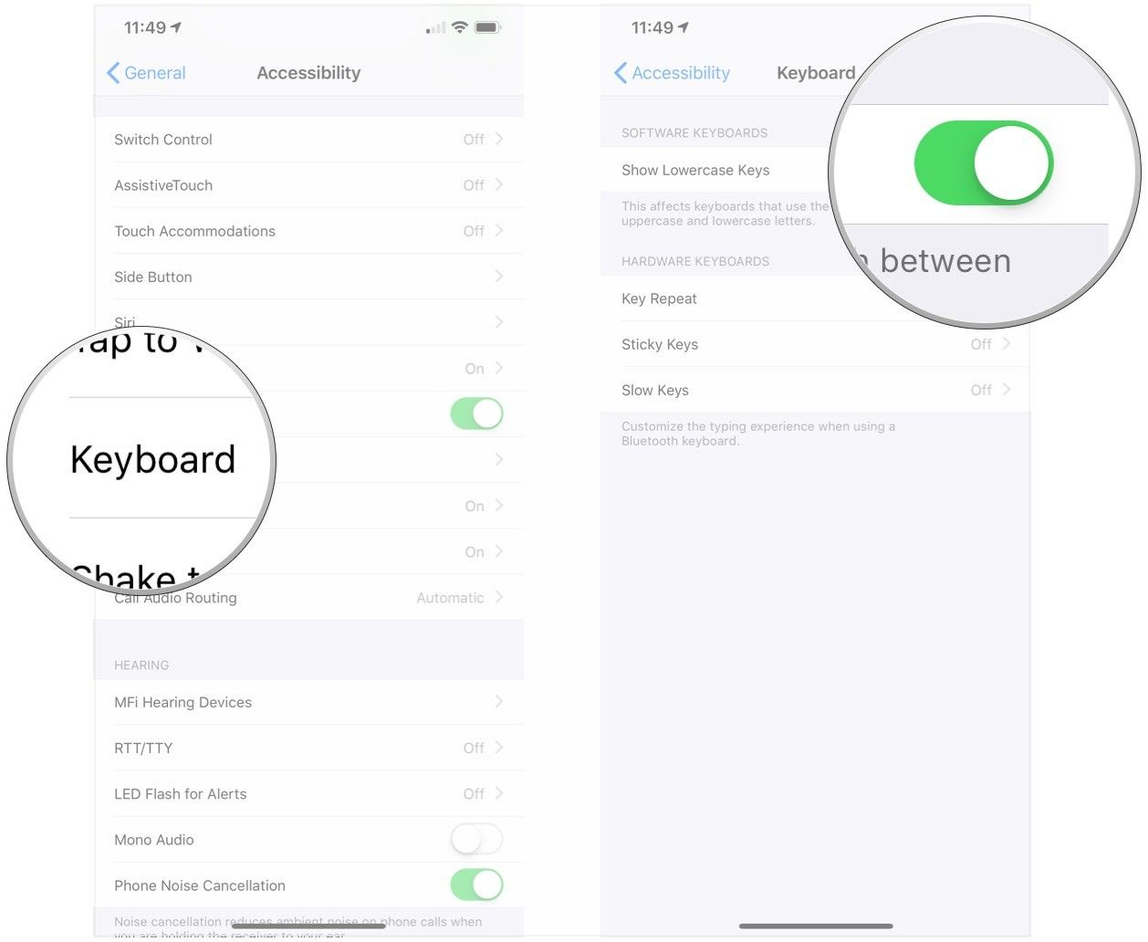 Нажмите клавиатуру, флип-переключатель