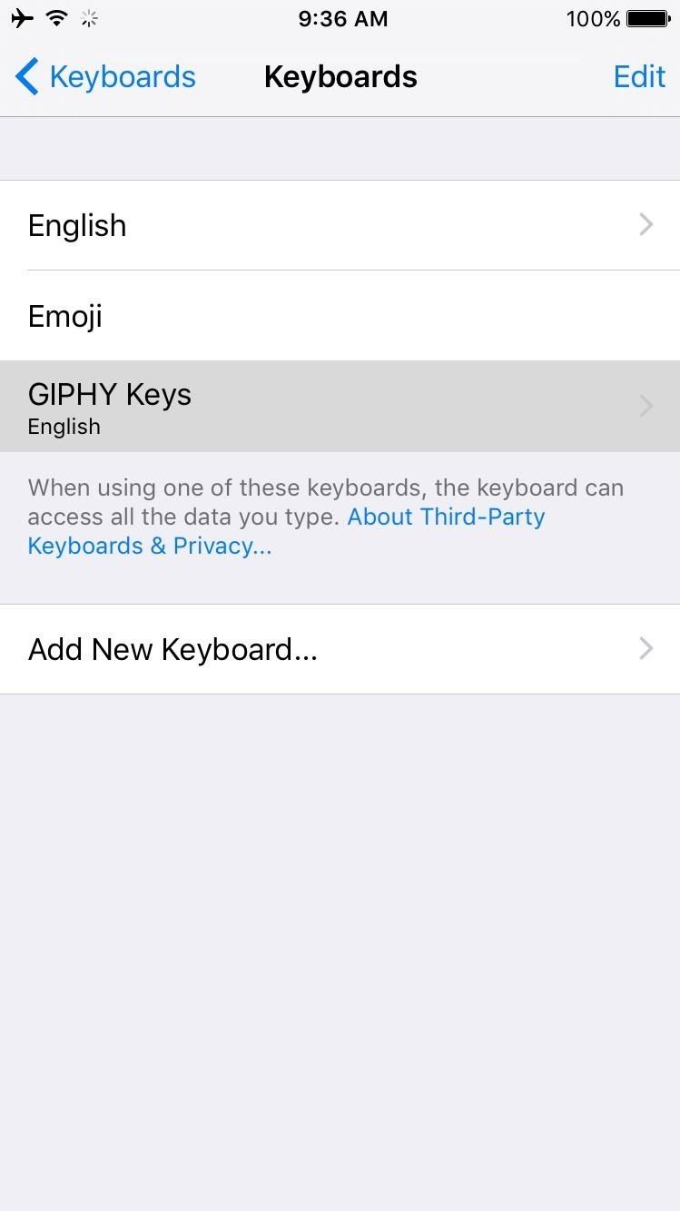 Как отправлять GIF-файлы с вашего iPhone's Keyboard Before iOS 10 Is Released