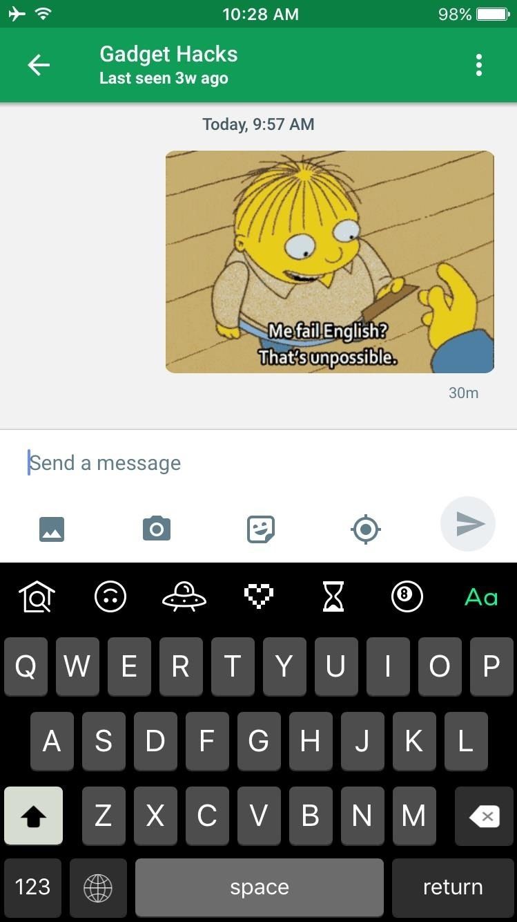 Как отправлять GIF-файлы с вашего iPhone's Keyboard Before iOS 10 Is Released