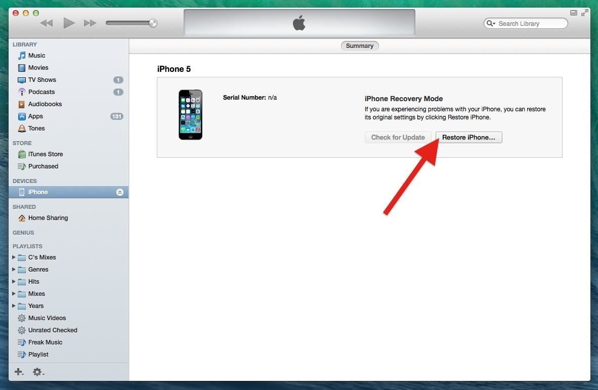 Как понизить ваш iPhone с iOS 8 Beta до iOS 7.1.1