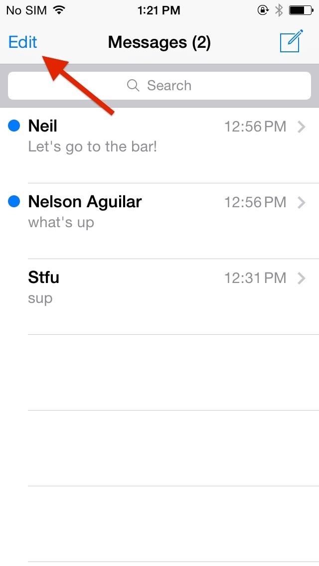 Как редактировать несколько потоков сообщений на вашем iPhone одновременно