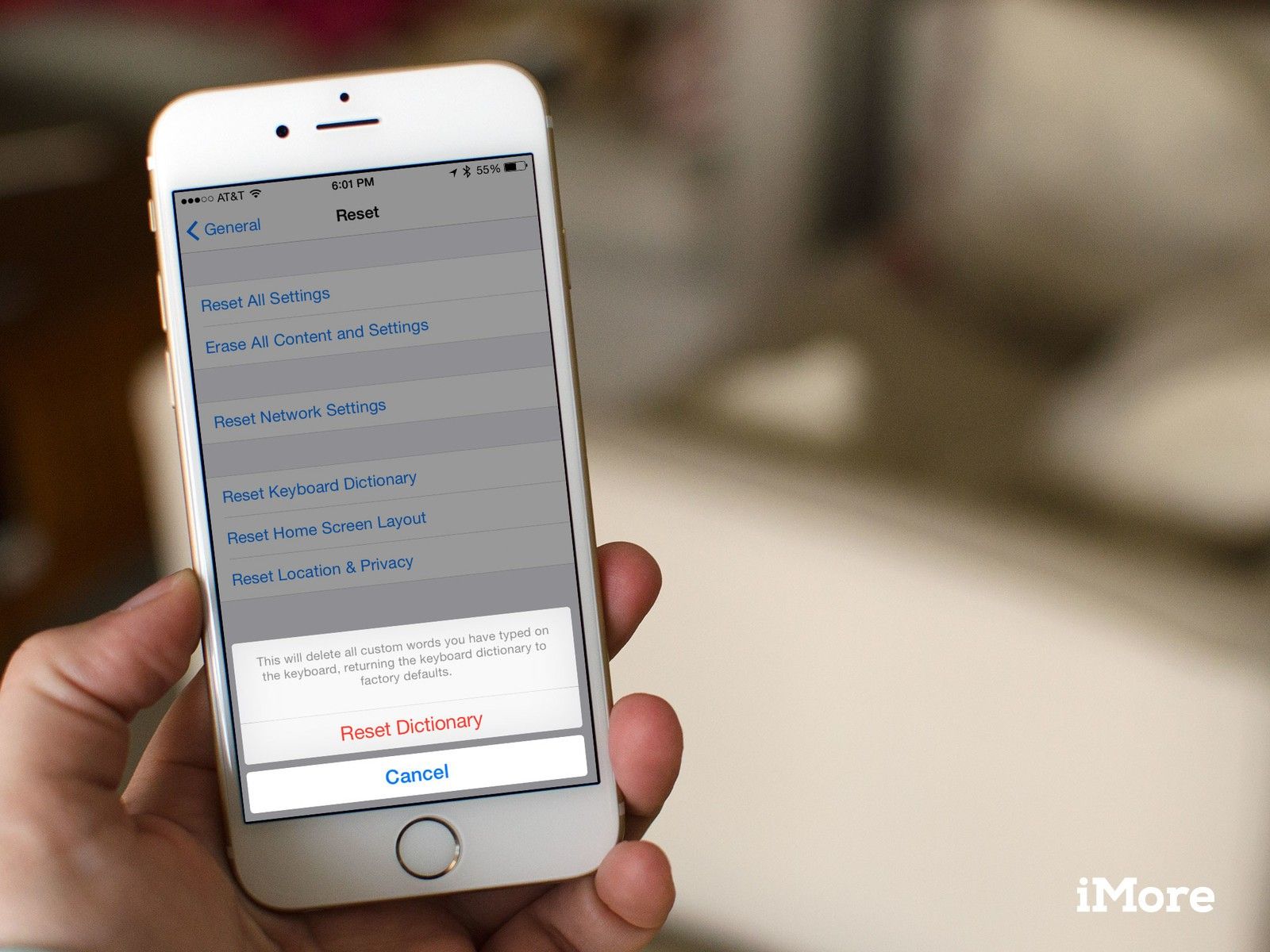 Как сбросить словарь клавиатуры вашего iPhone или iPad
