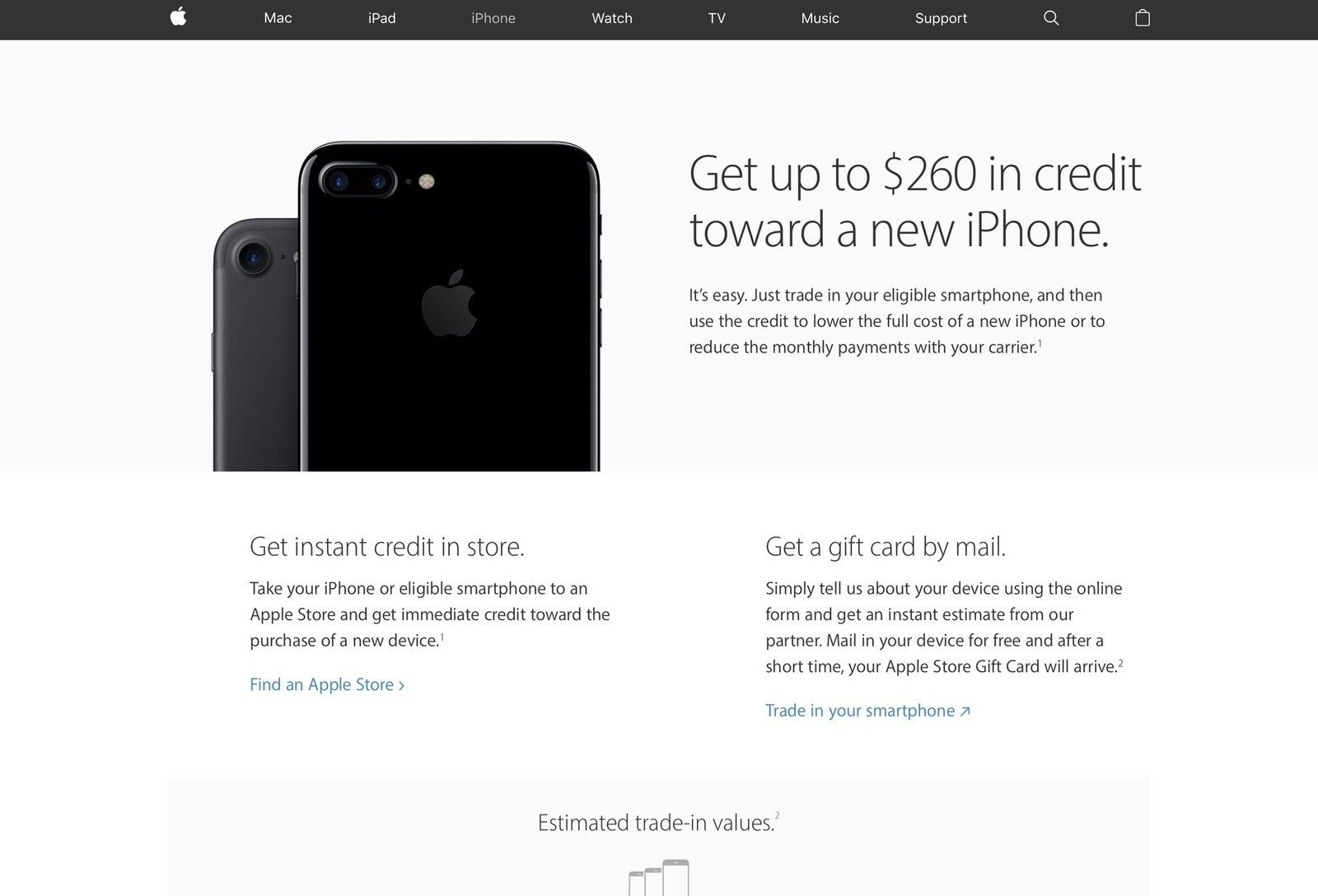 Программа Apple Trade Up