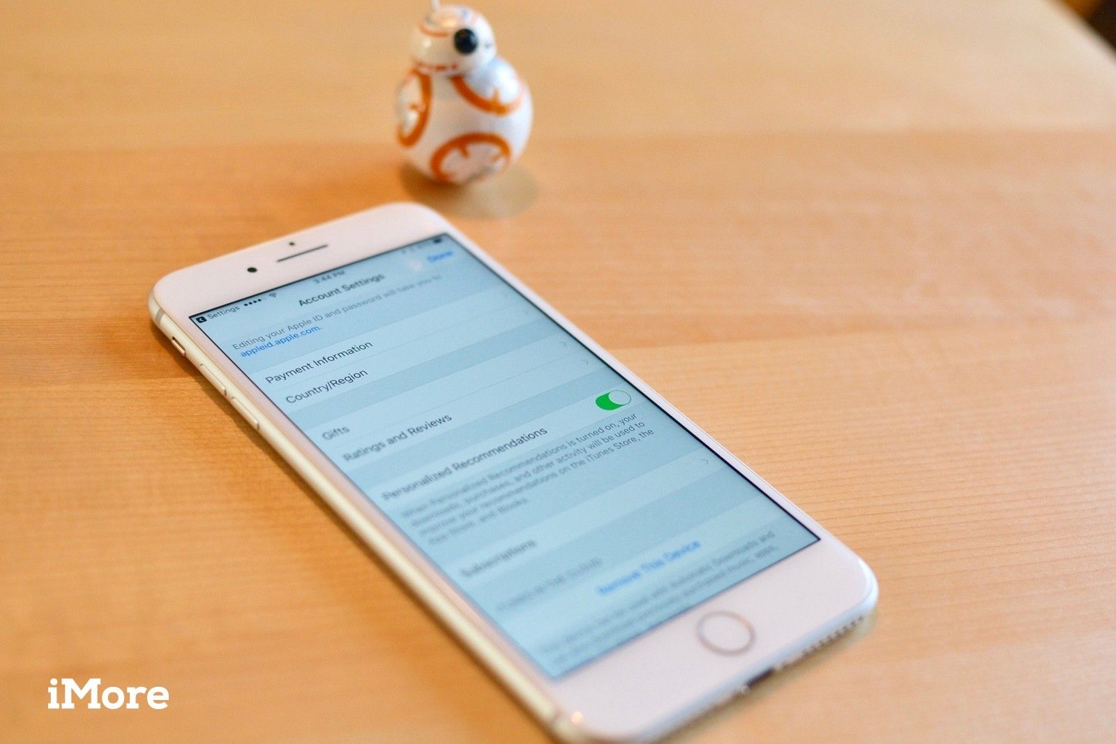 Настройки iTunes на iPhone