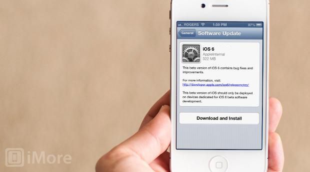 Как вручную обновить до iOS 6 через эфир (OTA)