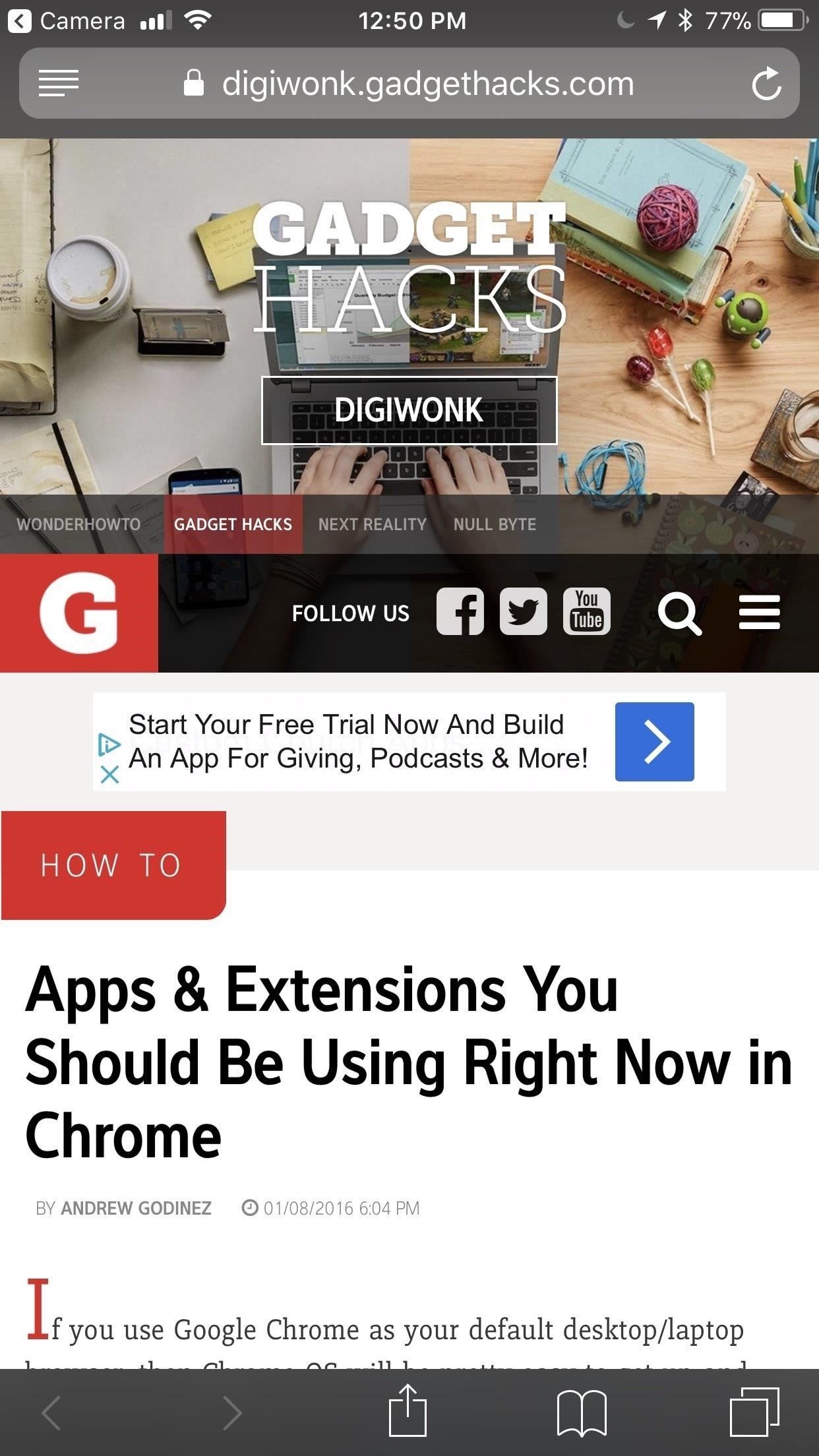 Самый простой способ получить вкладки Chrome для рабочего стола на вашем iPhone's Safari Browser