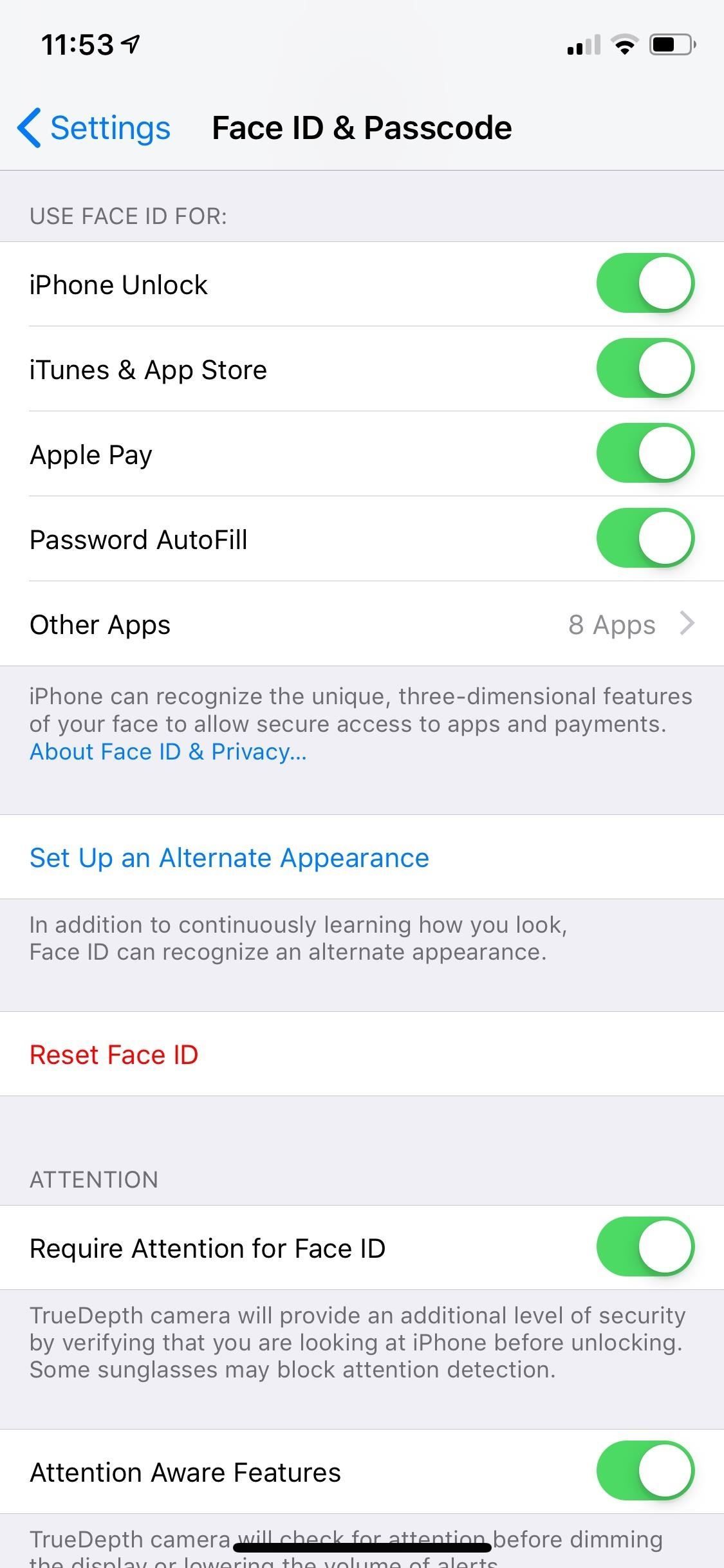 Как использовать Face ID с солнцезащитными очками на