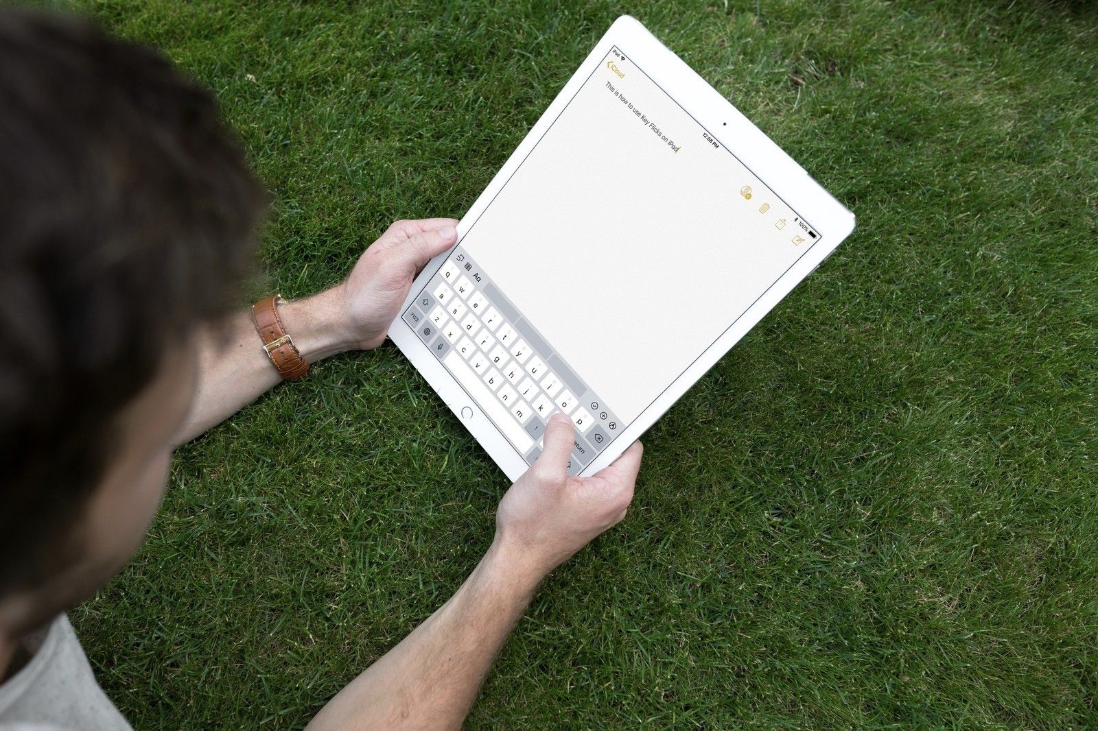 Ключевые щелчки на iPad