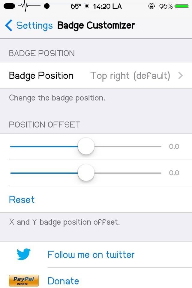 Как изменить цвет, положение, форму и размер значков уведомлений о значках в iOS 7 (плюс, Animate Them!)