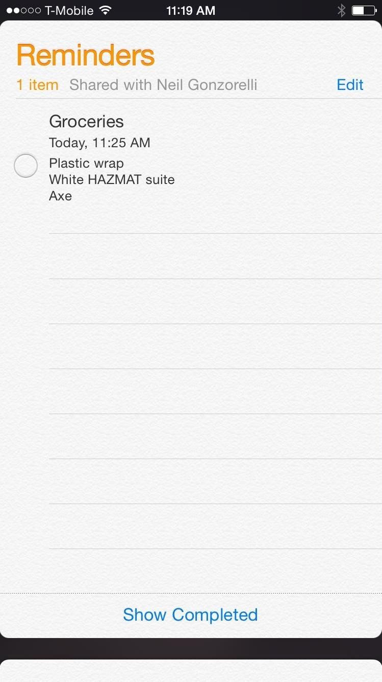 Как создать совместные напоминания на вашем iPhone или iPad