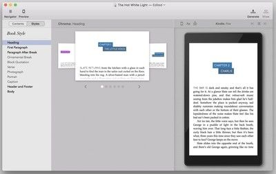 Просмотрите и примените различные стили электронных книг.