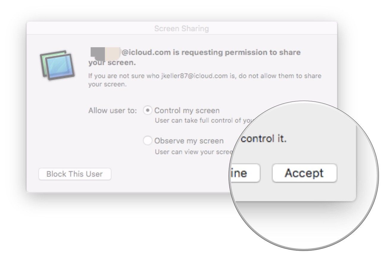 Нажмите принять